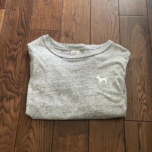 PINK long sleeve crop top